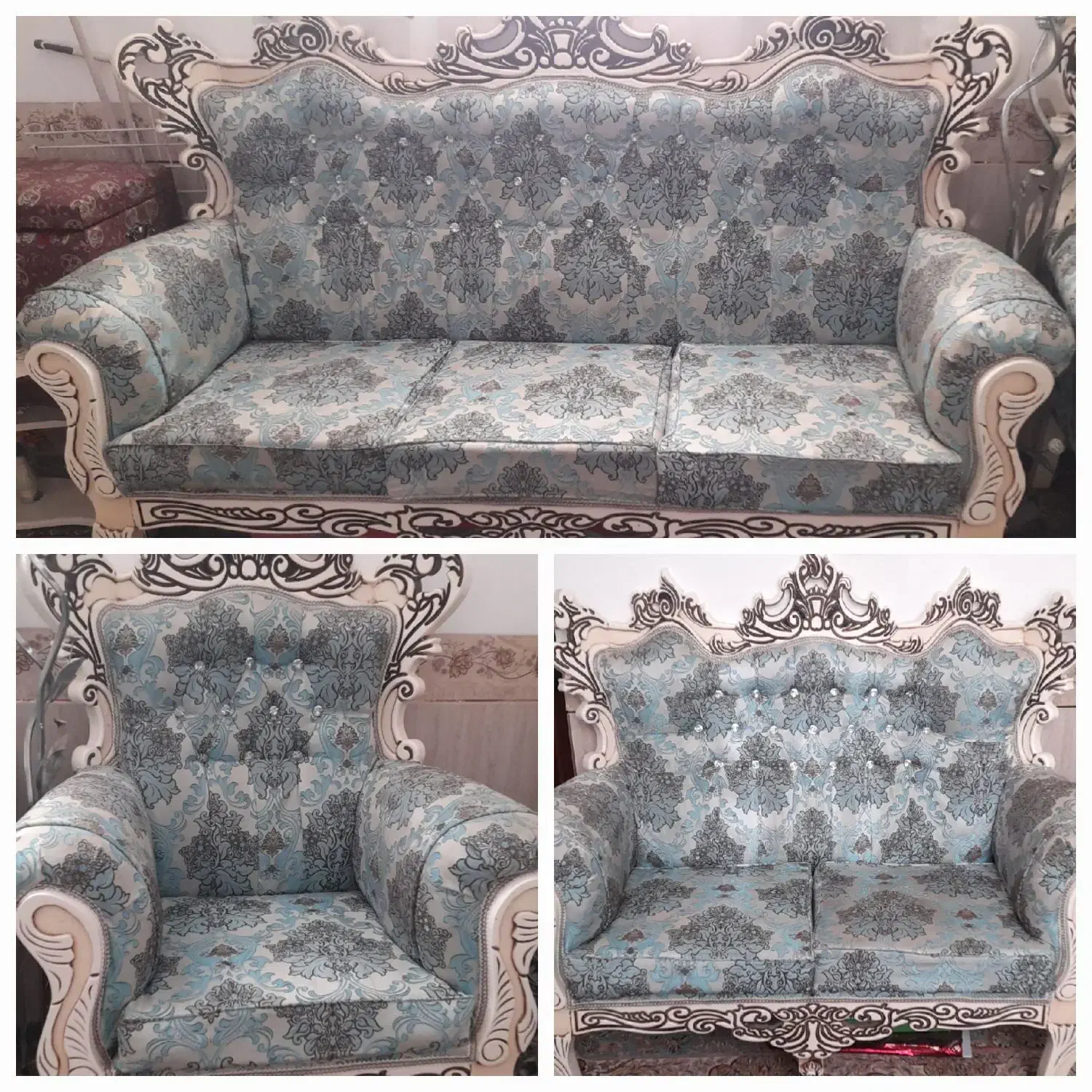 مبل هفت نفره|مبلمان خانگی و میز عسلی|انار, |دیوار