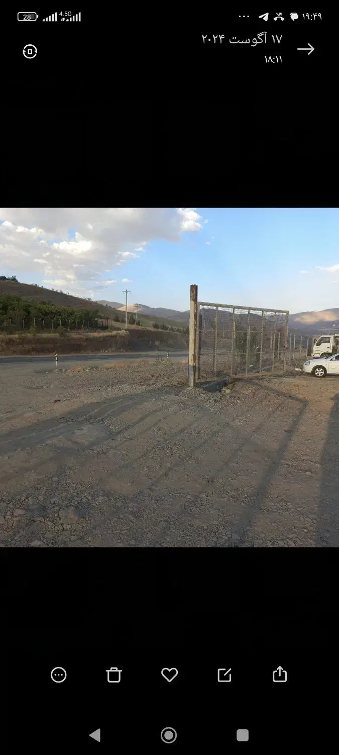 زمین ۶۸۰۰متر سنددار جاده اصلی مریوان|فروش زمین و ملک کلنگی|سنندج, |دیوار