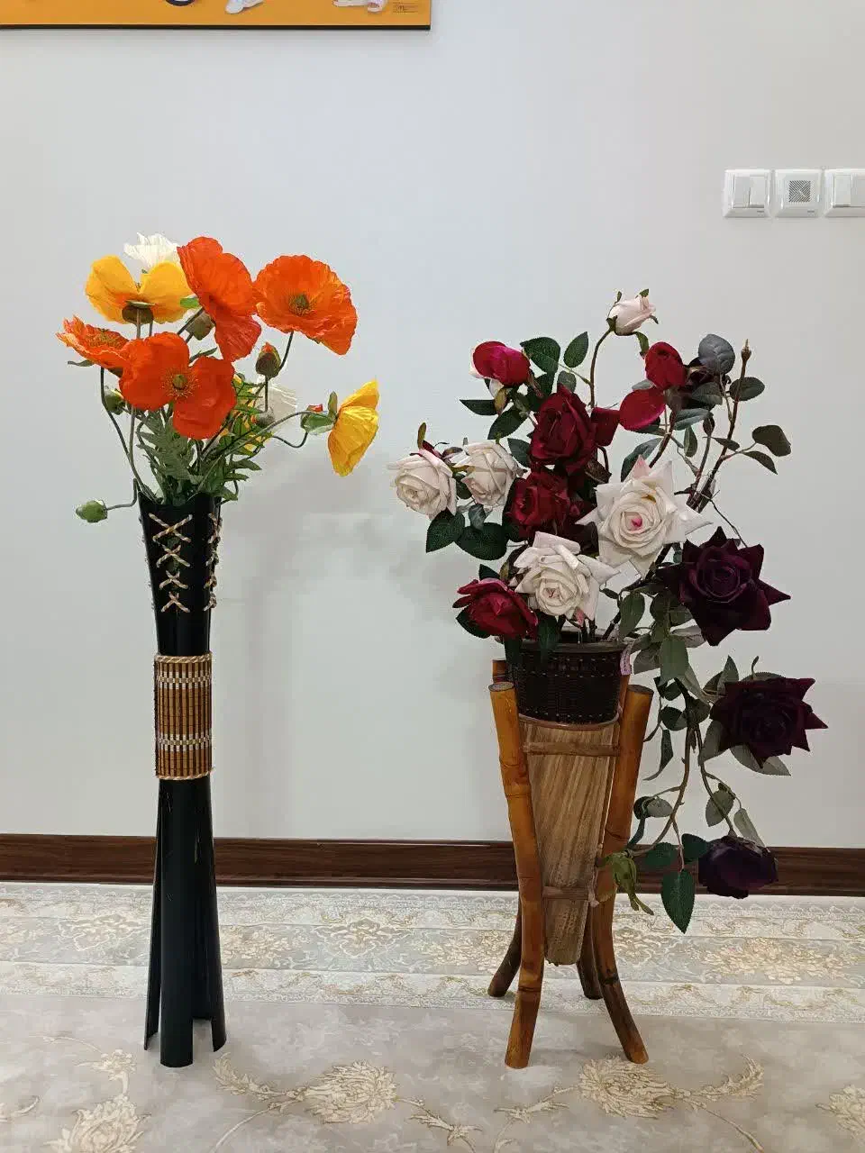 گل و گلدان|گل مصنوعی|زنجان, |دیوار