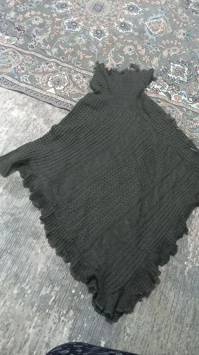 پانچو بافت زنانه|لباس|کرمان, |دیوار