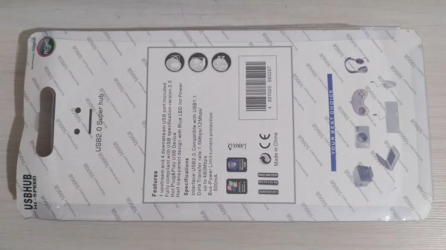 USB hub 4 port|قطعات و لوازم جانبی رایانه|زنجان, |دیوار