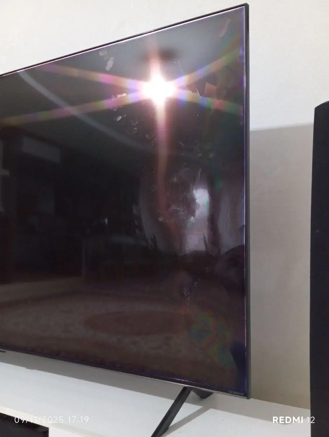 تلویزیون ال جی ۶۵ اینج نانو ۸۰ پنل شکسته|تلویزیون و پروژکتور|سنندج, |دیوار