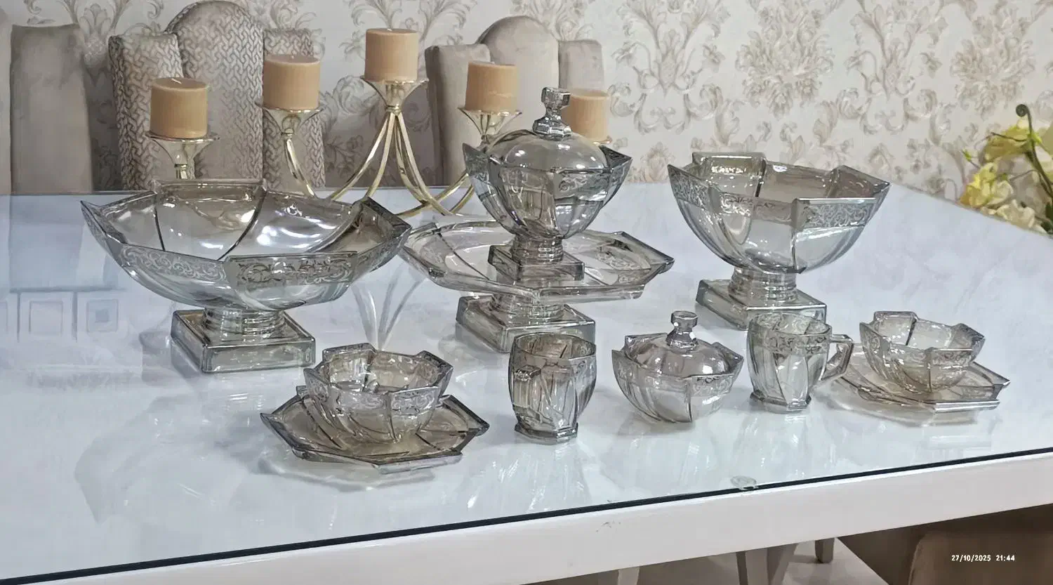سرویس پذیرایی کریستال 12 نفره برای جهاز کاملا نو|ظروف سرو و پذیرایی|تهران, کوهک|دیوار