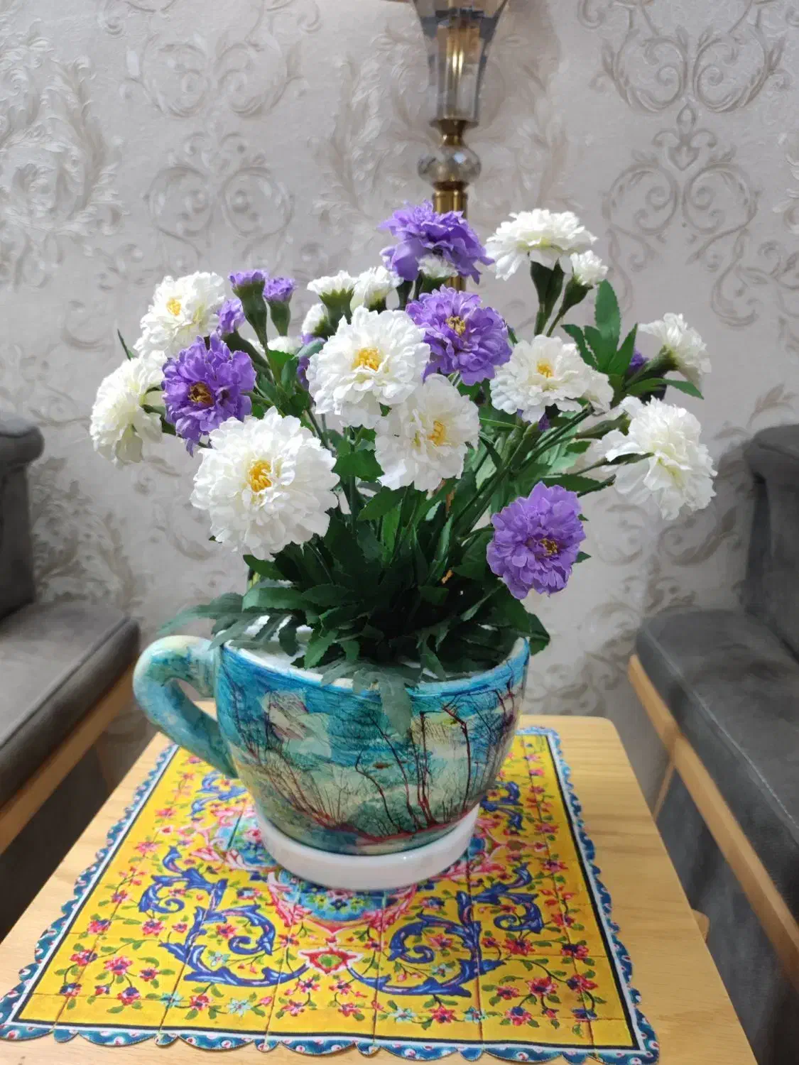 گل و گلدان|گل مصنوعی|شیراز, سفیرشمالی|دیوار