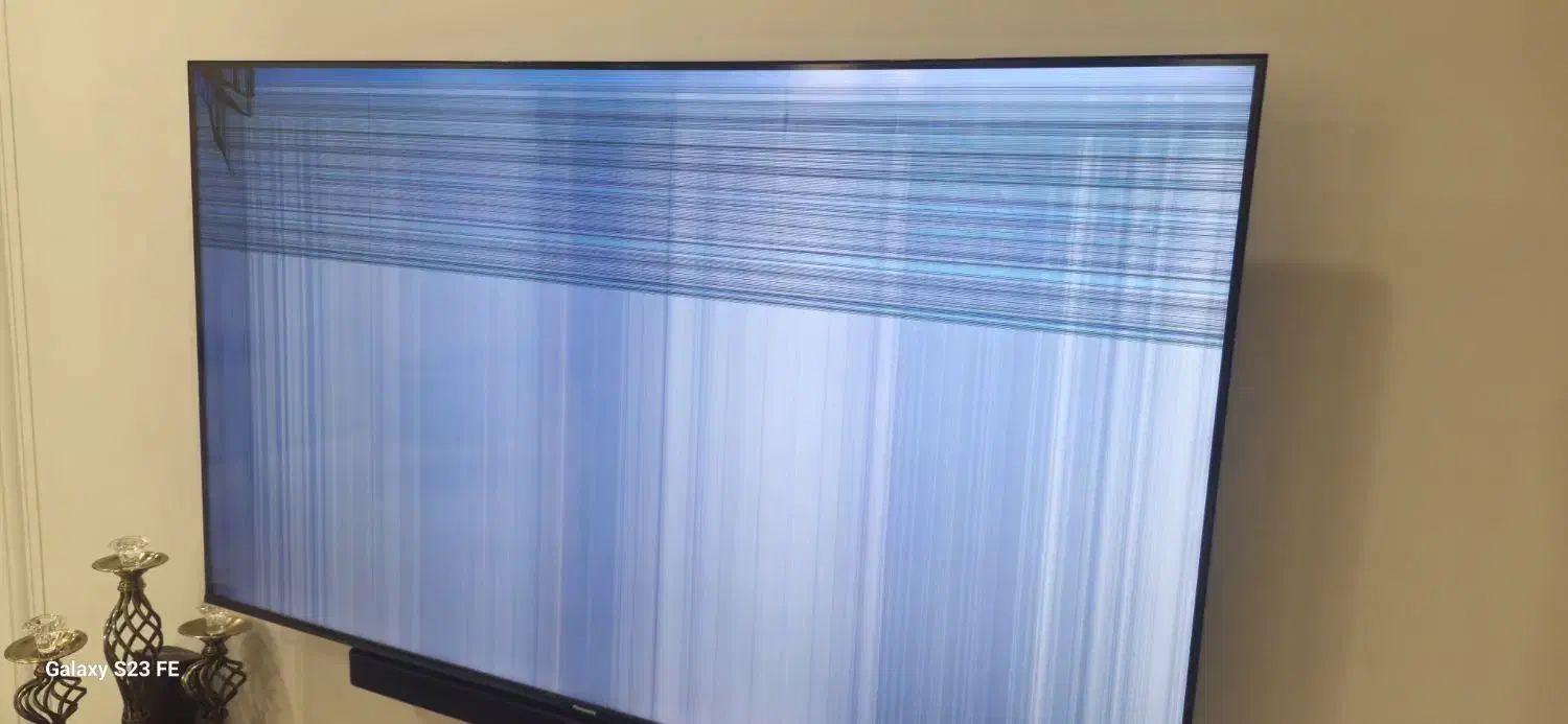 تلویزیون ۶۵ اینچ  LED پاناسونیک پنل شکسته|تلویزیون و پروژکتور|تهران, مشیریه|دیوار