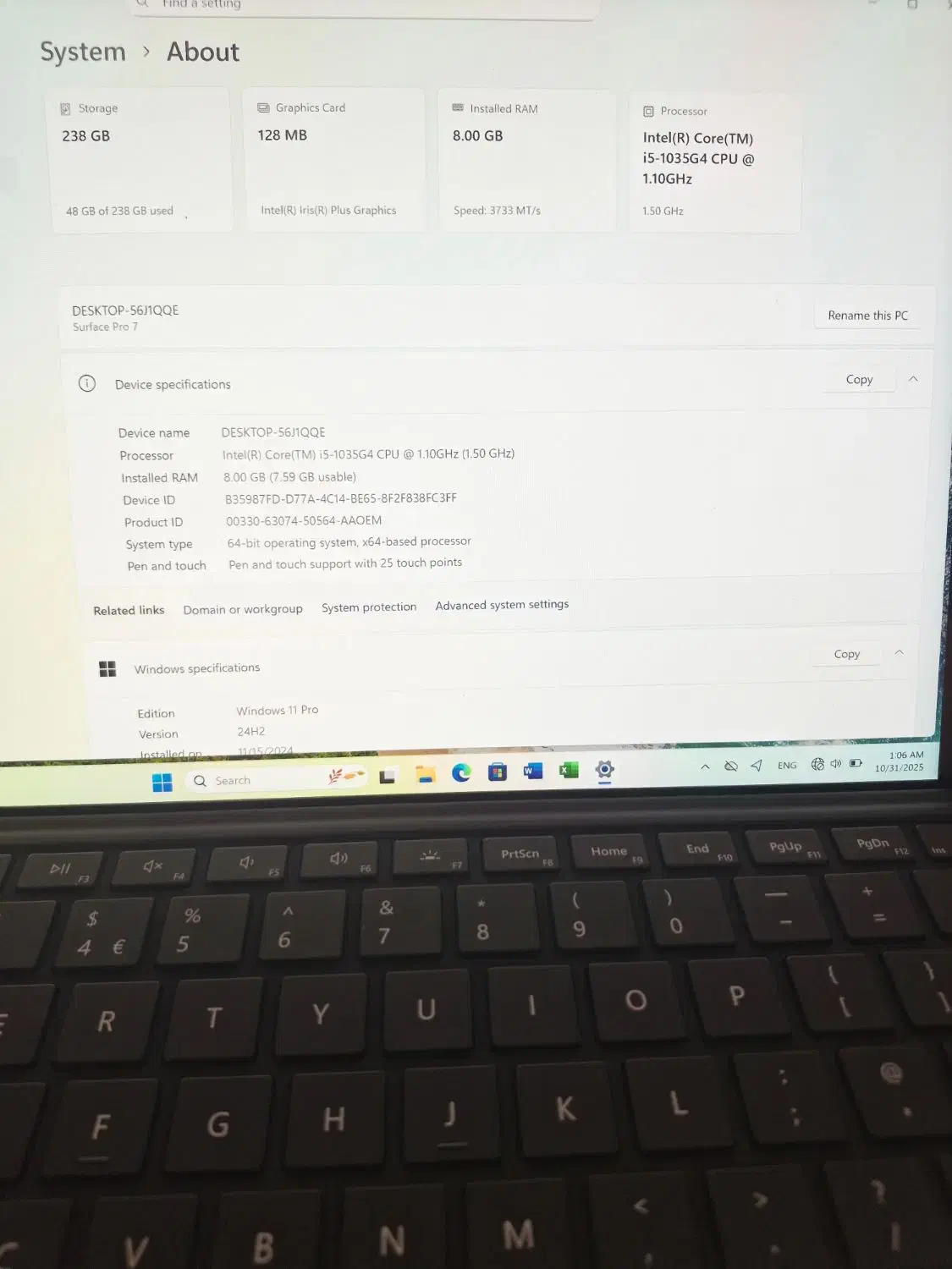 سرفیس پرو۷ 256.8 نسل ۱۰. ۲۰۲۰ در حد نو|رایانه همراه|مشهد, هفت تیر (نه دره)|دیوار