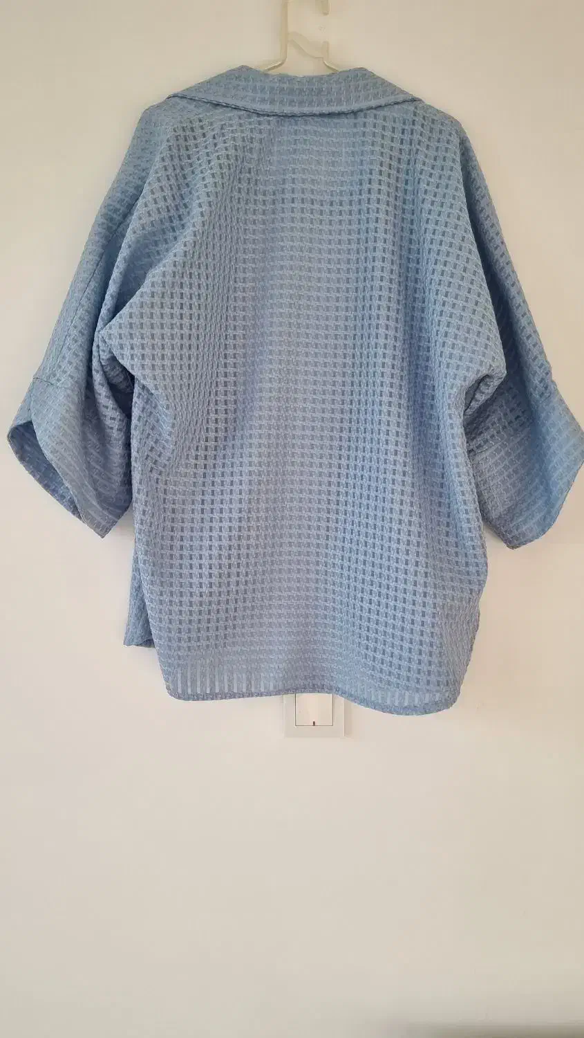 مانتو ژاکارد حصیری آبی فری سایز|لباس|نوشهر, |دیوار