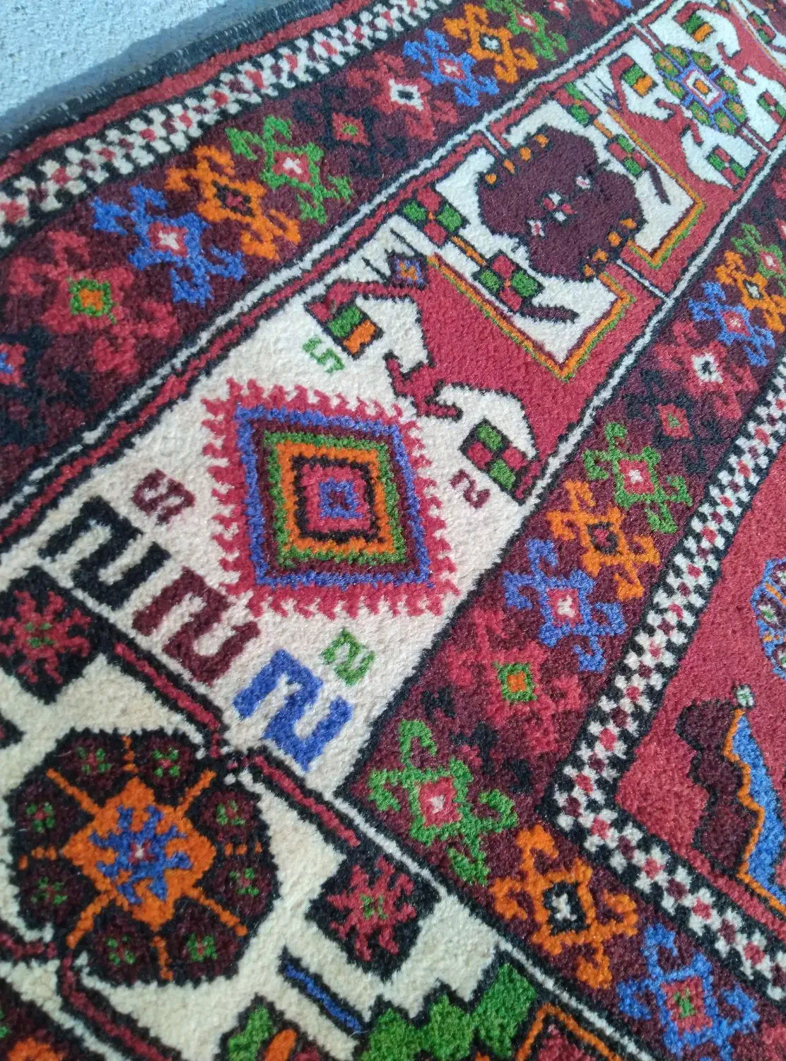 گلیم|گلیم، جاجیم، گبه|قوچان, |دیوار