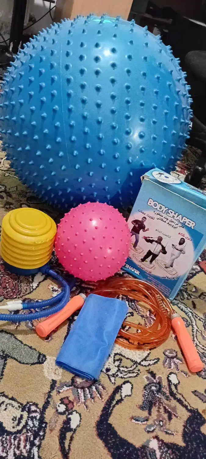 توپ، کش، تلمبه ،طناب اروبیک و پیلاتس|تجهیزات ورزشی|اردبیل, |دیوار