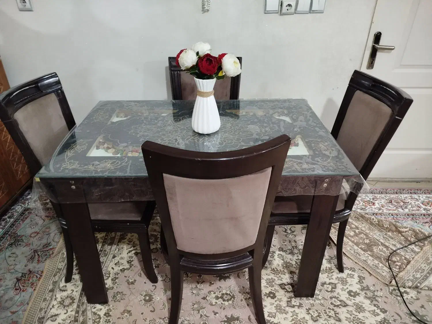 میز غذا خوری|میز و صندلی غذاخوری|الوند, |دیوار