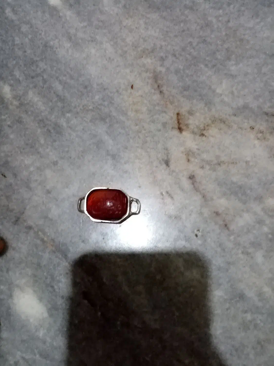 پلاک بازو بند عقیق قدیمی شرف شمش با نوشته آیه قران|جواهرات|شهرضا, |دیوار