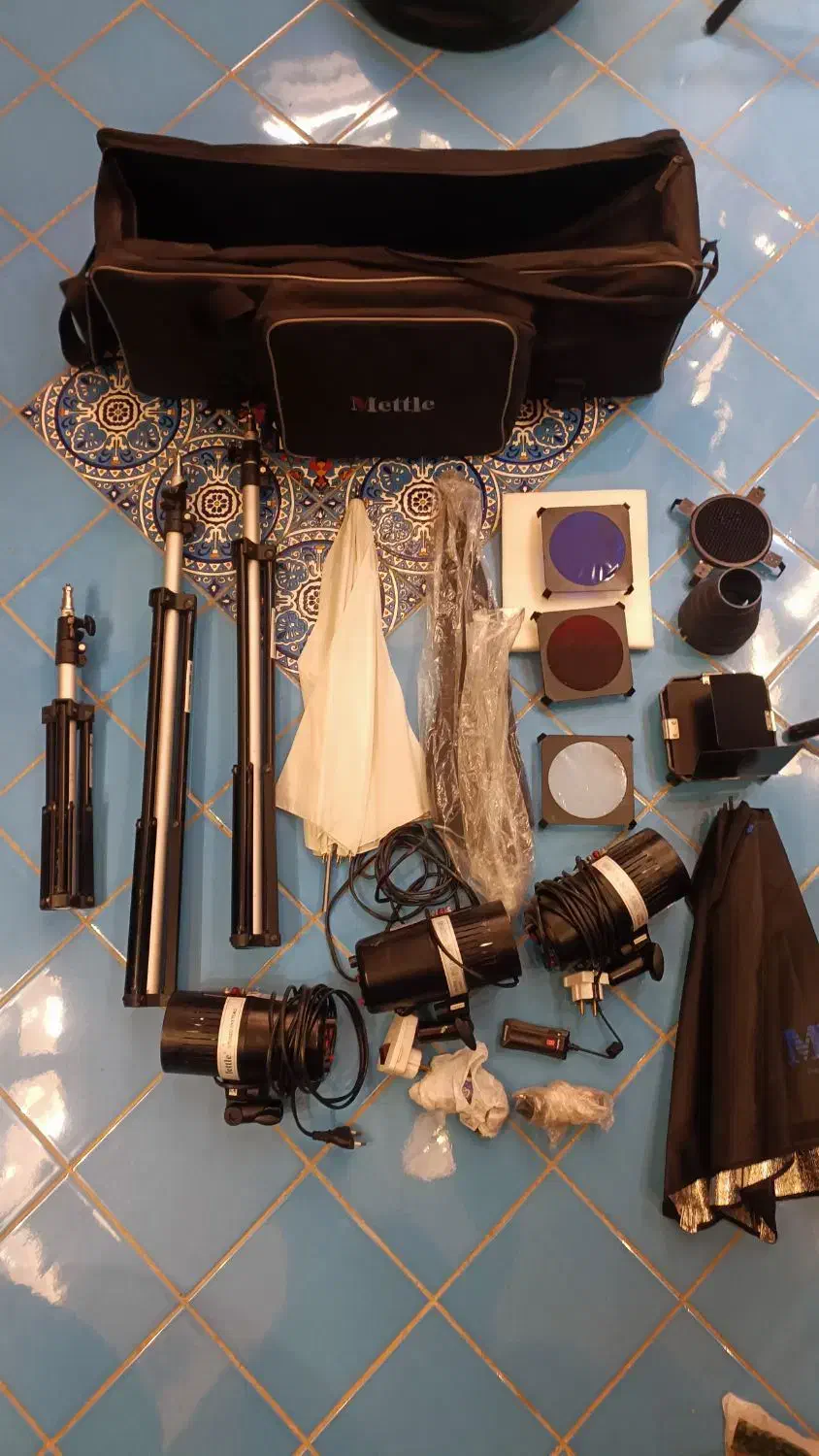 ست فلاش عکاسی مارک میتل|دوربین عکاسی و فیلم‌برداری|قره ضیاالدین, |دیوار