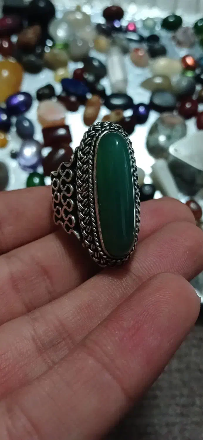 انگشتر نقره دست‌ساز کلکسیونی|جواهرات|تهران, زعفرانیه|دیوار