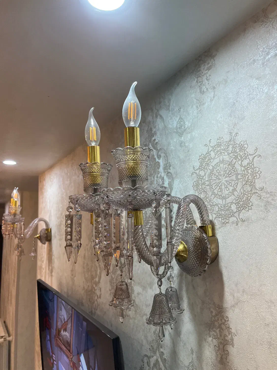 لوستر باکارات (ست کامل)|لوستر و چراغ آویز|اهواز, پادادشهر|دیوار