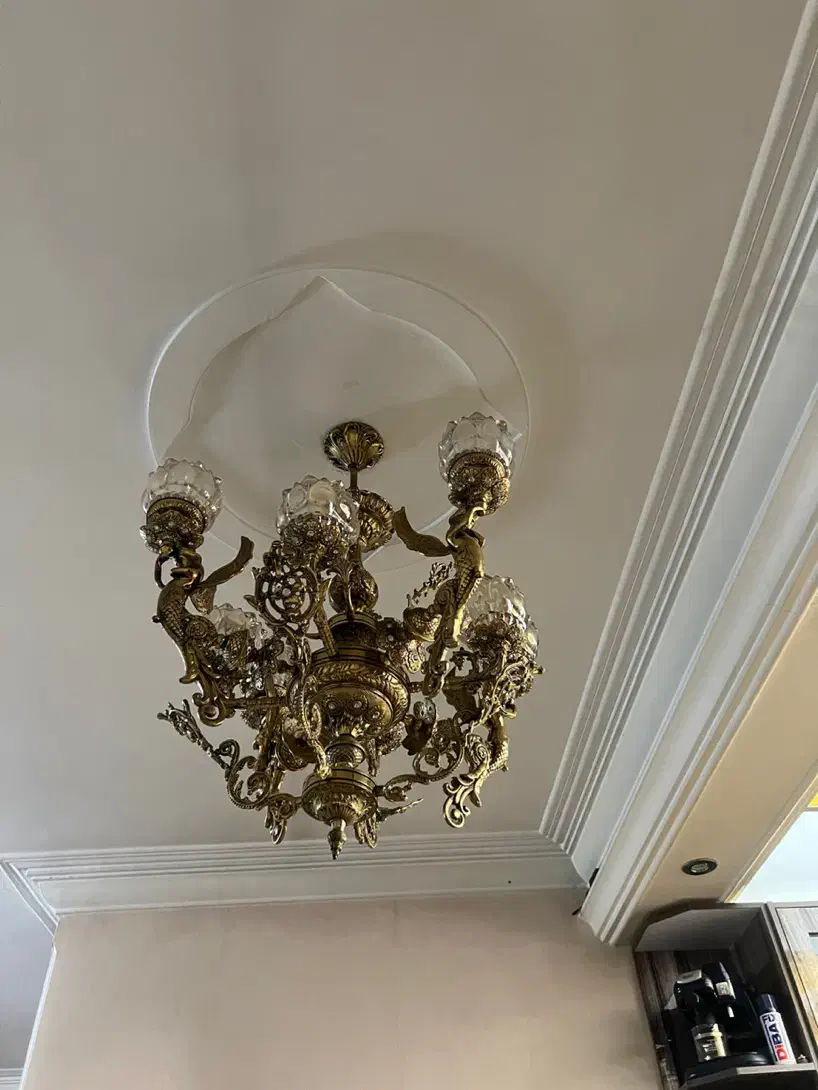 لوستر برنز طرح فرشته|لوستر و چراغ آویز|تهران, تهرانپارس غربی|دیوار