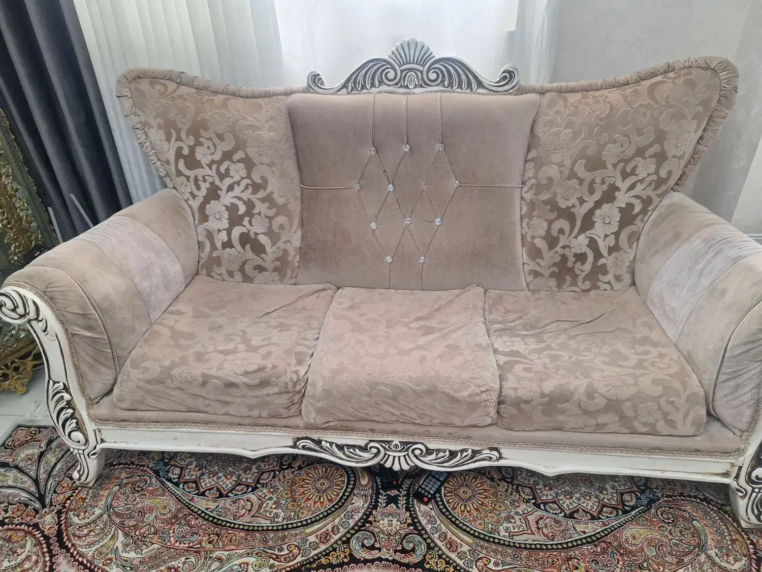 مبل راحتی 7 نفره|مبلمان خانگی و میز عسلی|قزوین, |دیوار