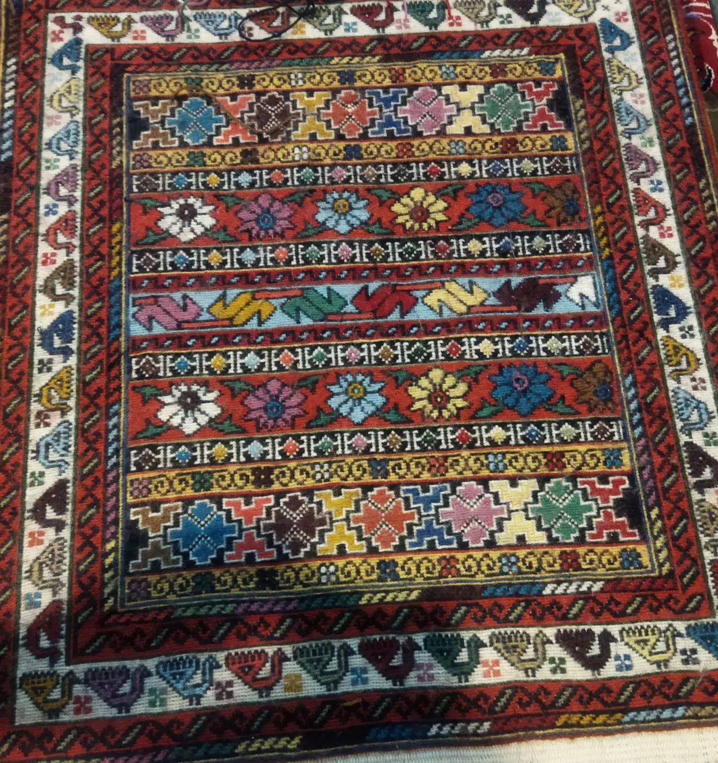 گلیم|گلیم، جاجیم، گبه|سیرجان, |دیوار