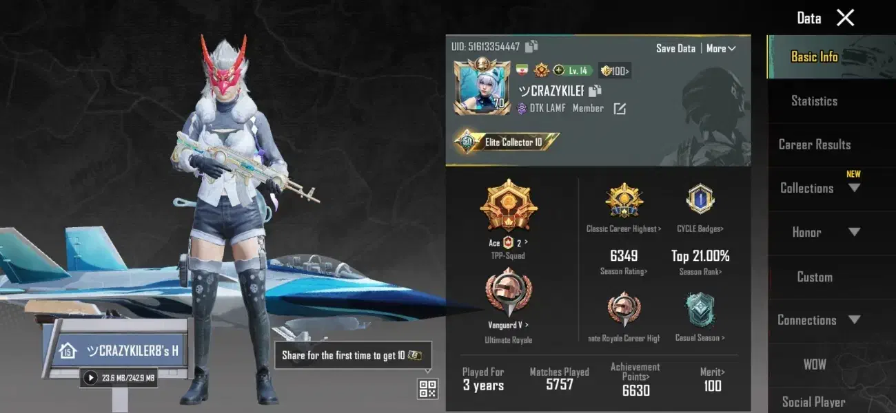 اکانت پابجی خرشانس|کنسول، بازی ویدئویی و آنلاین|فولادشهر, B7|دیوار