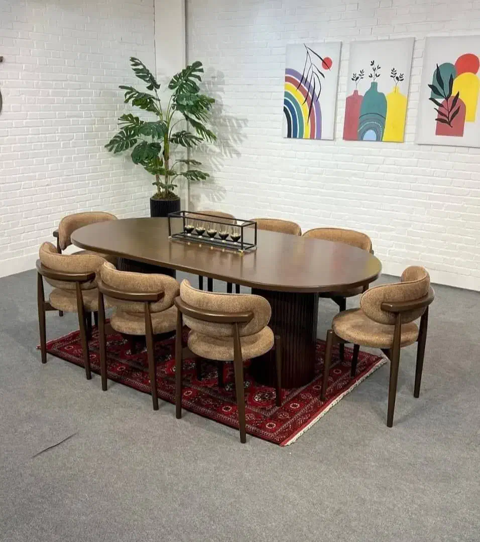 میز غذا خوری خوش طرح و رنگ جذاب گلایول|میز و صندلی غذاخوری|اصفهان, طامه|دیوار
