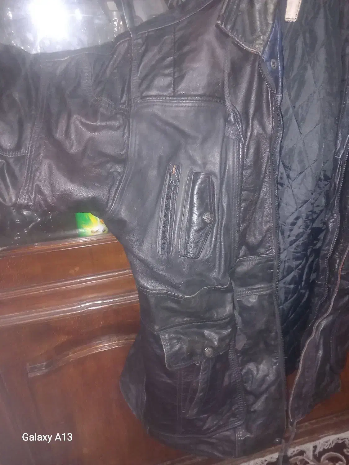 کاپشن چرم قدیمی|لباس|مینودشت, |دیوار