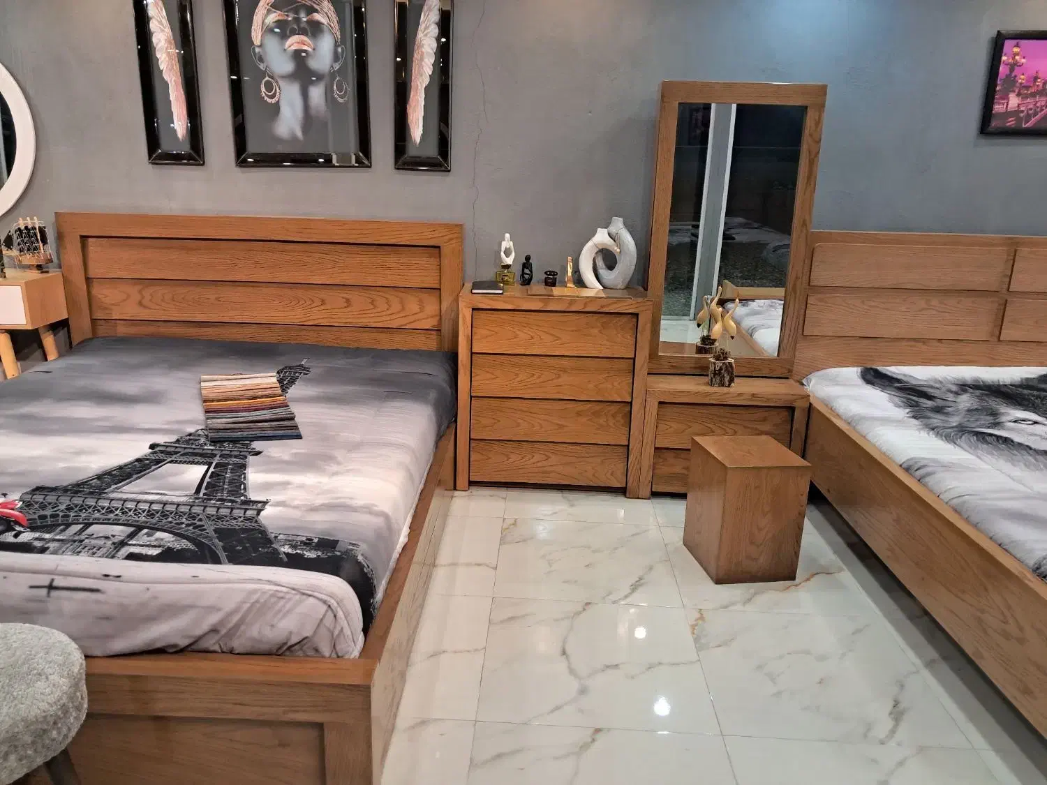 سرویس خواب تخت و تشک|تخت و سرویس خواب|شلمان, |دیوار