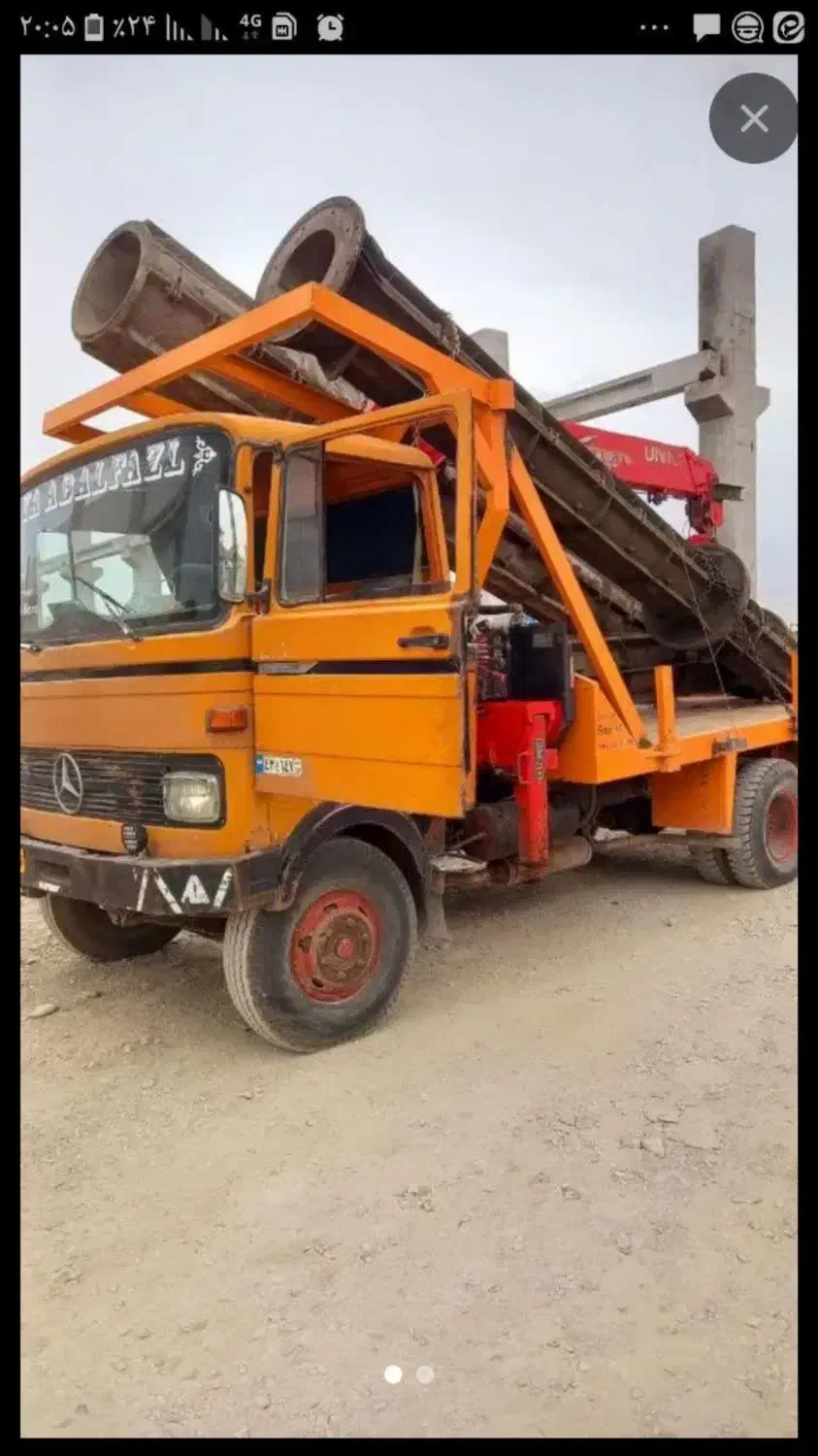 فروش جرثقیل خاور ۶۰۸|خودرو سنگین|مشهد, جاهد شهر|دیوار