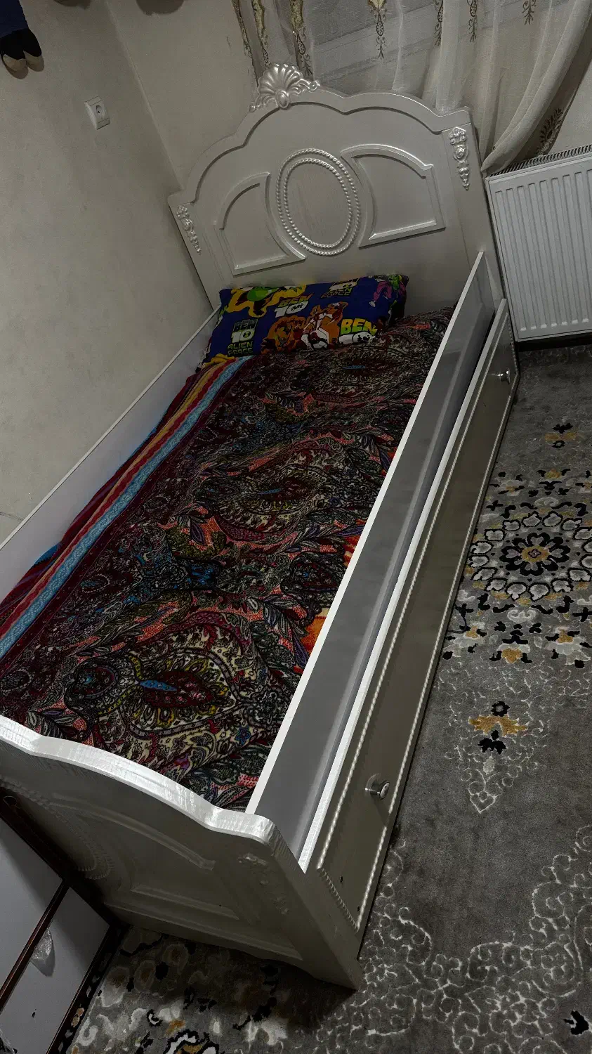 تخت دو طبقه میزبان میهمان ام دی اف نوجوان|تخت و سرویس خواب|گلستان (تهران), |دیوار