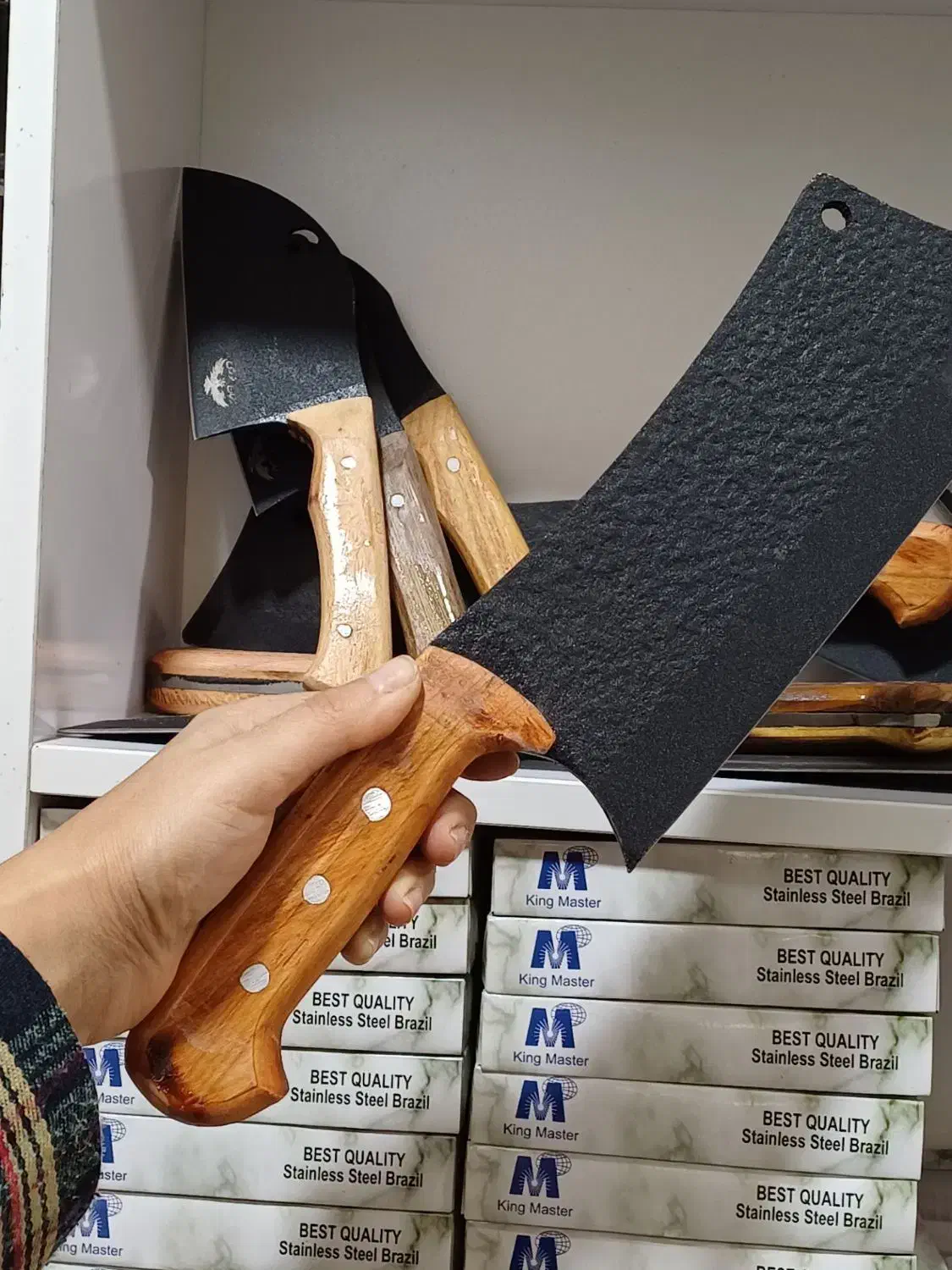 ساطور فولادی زنجان نوری|ظروف پختوپز|رباطکریم, شترخوار|دیوار