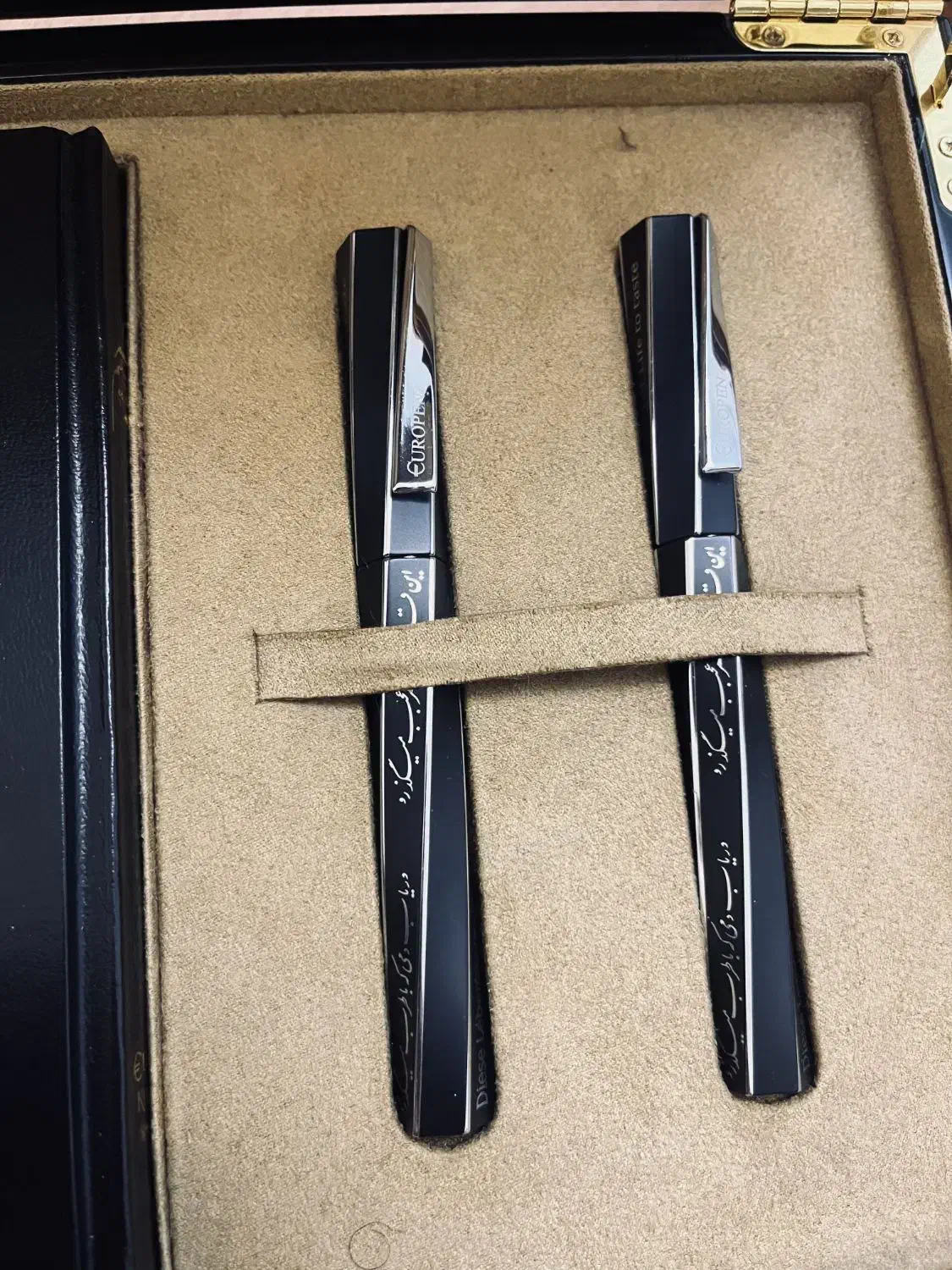 خودنویس و خودکار یوروپن مدل خیام با آبکاری نقره|لوازم التحریر|بابل, |دیوار