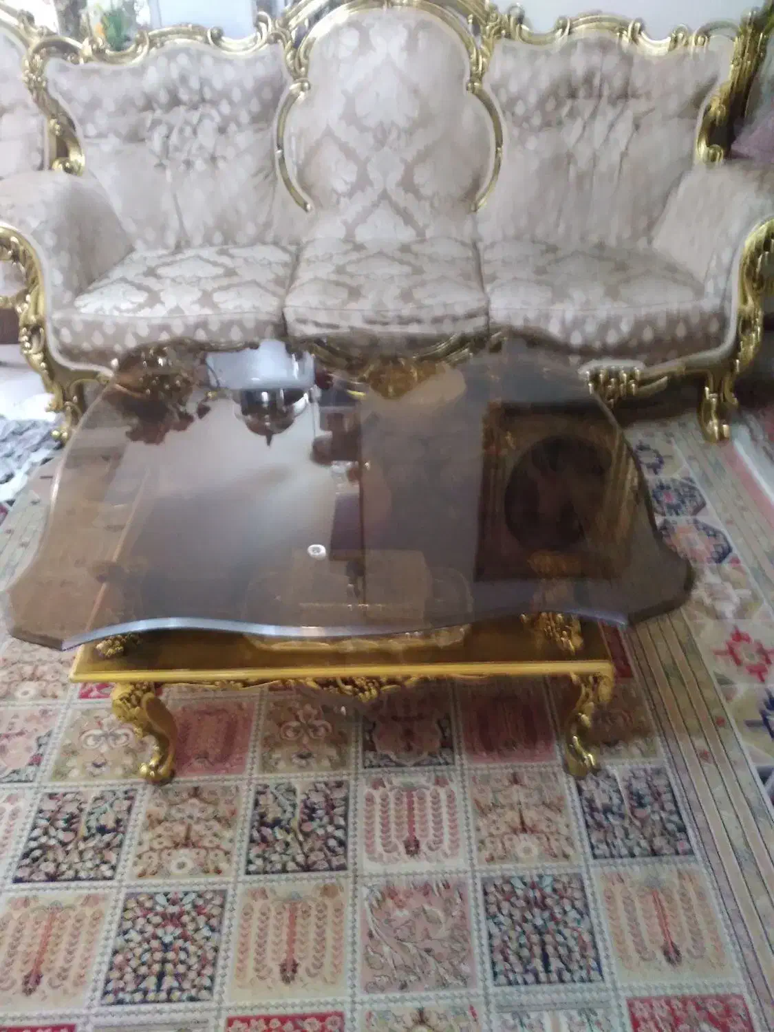 مبلمان ۷نفره با نهارخوری ۸نفره|مبلمان خانگی و میز عسلی|تهران, سازمان برنامه جنوبی|دیوار