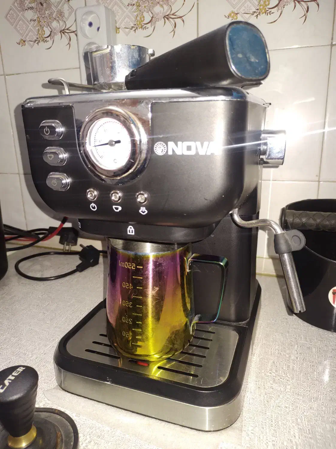اسپرسو ساز نوا سه چهرار بار استفاده شده|سماور، چای‌ساز، قهوه‌ساز|شهریار, کهنز|دیوار
