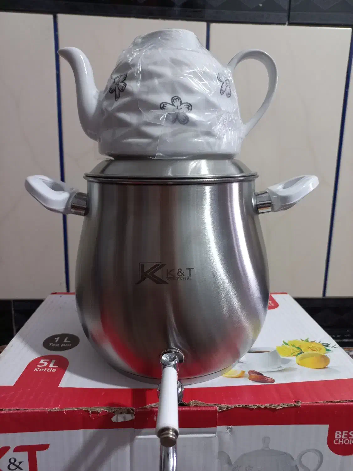 کتری قوری ۶لیتری آک|قوری، کتری، قهوه‌ساز دستی|خرم‌آباد, |دیوار