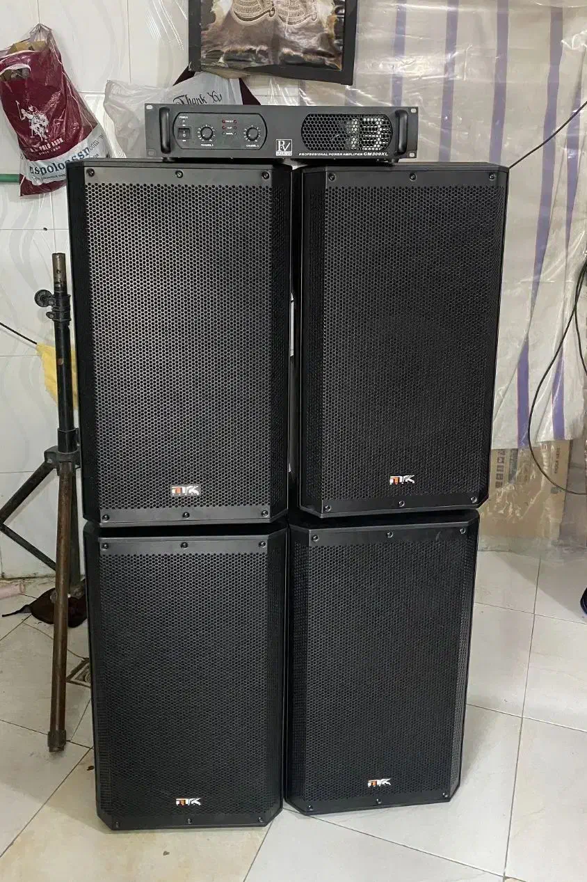 باند پستیو mk 600+پاور pv و کاور(دو جفت)|سیستم صوتی خانگی|جهرم, |دیوار