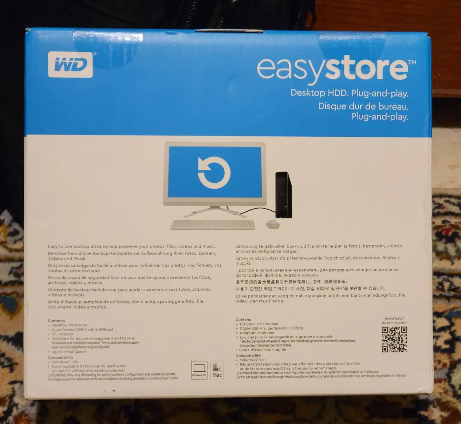هارد اکسترنال ۲۰ ترابایت WD 20TB easystore|قطعات و لوازم جانبی رایانه|تهران, تجریش|دیوار
