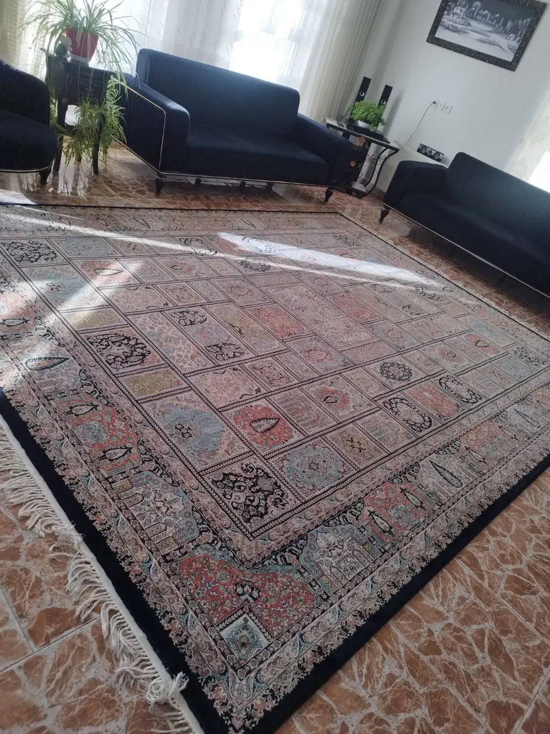 فرش شکاری کاشان|فرش|پرند, فاز ۱|دیوار