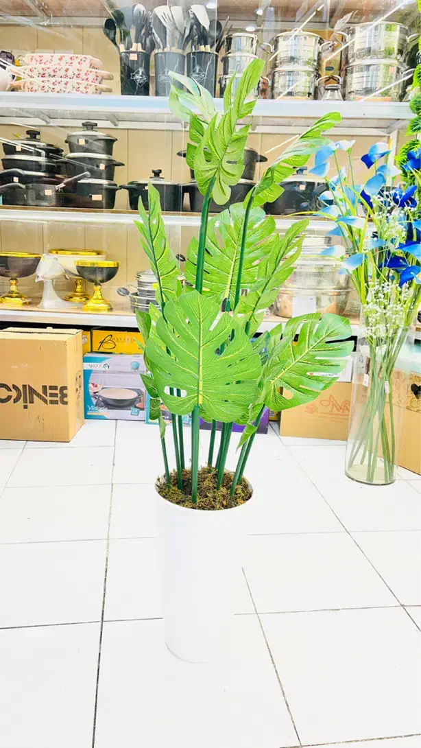 گلدان برگ مصنوعی یک متری،آویز آشپزخانه وارداتی|گل مصنوعی|بروجرد, |دیوار