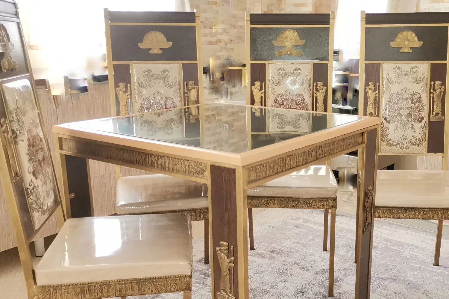 میز ناهار خوری 4 نفره تمیز|میز و صندلی غذاخوری|سبزوار, قصبه غربی|دیوار