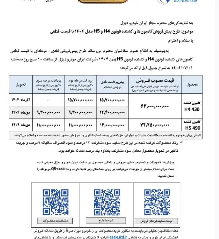 فوتون 430و490|خودرو سنگین|سبزوار, ولیعصر (نجار آباد)|دیوار