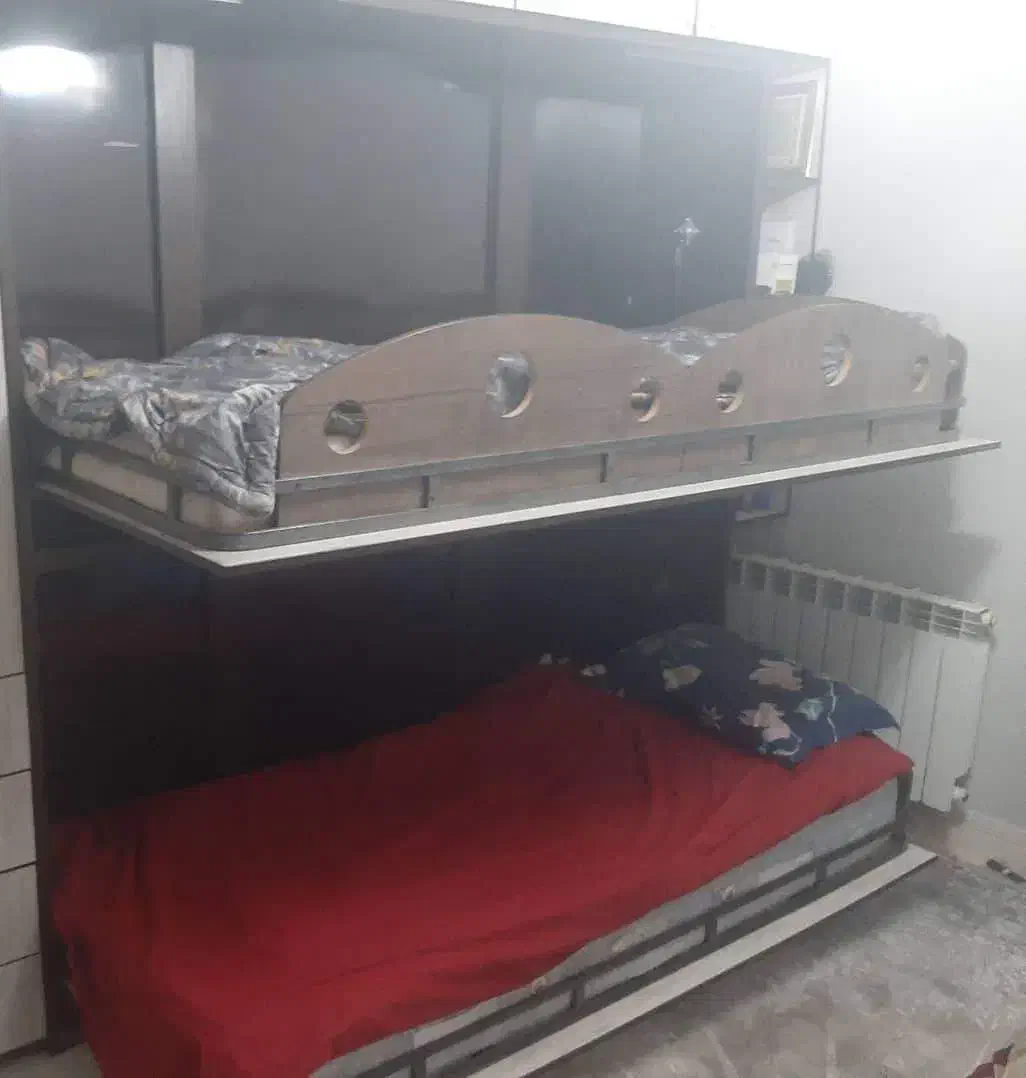 تخت خواب ۲طبقه کم جا|تخت و سرویس خواب|تهران, شهرک ولیعصر شمالی|دیوار