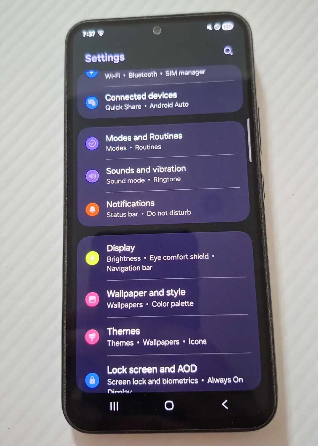 گوشی A54 256 رم8 مشکی با ۳عدد گارد|موبایل|اصفهان, فرهنگیان|دیوار
