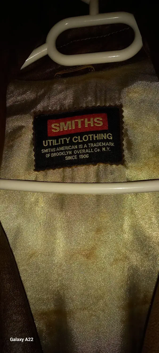 کاپشن چرمی برند اسمتیز امریکن چرم اصل|لباس|تهران, ولنجک|دیوار