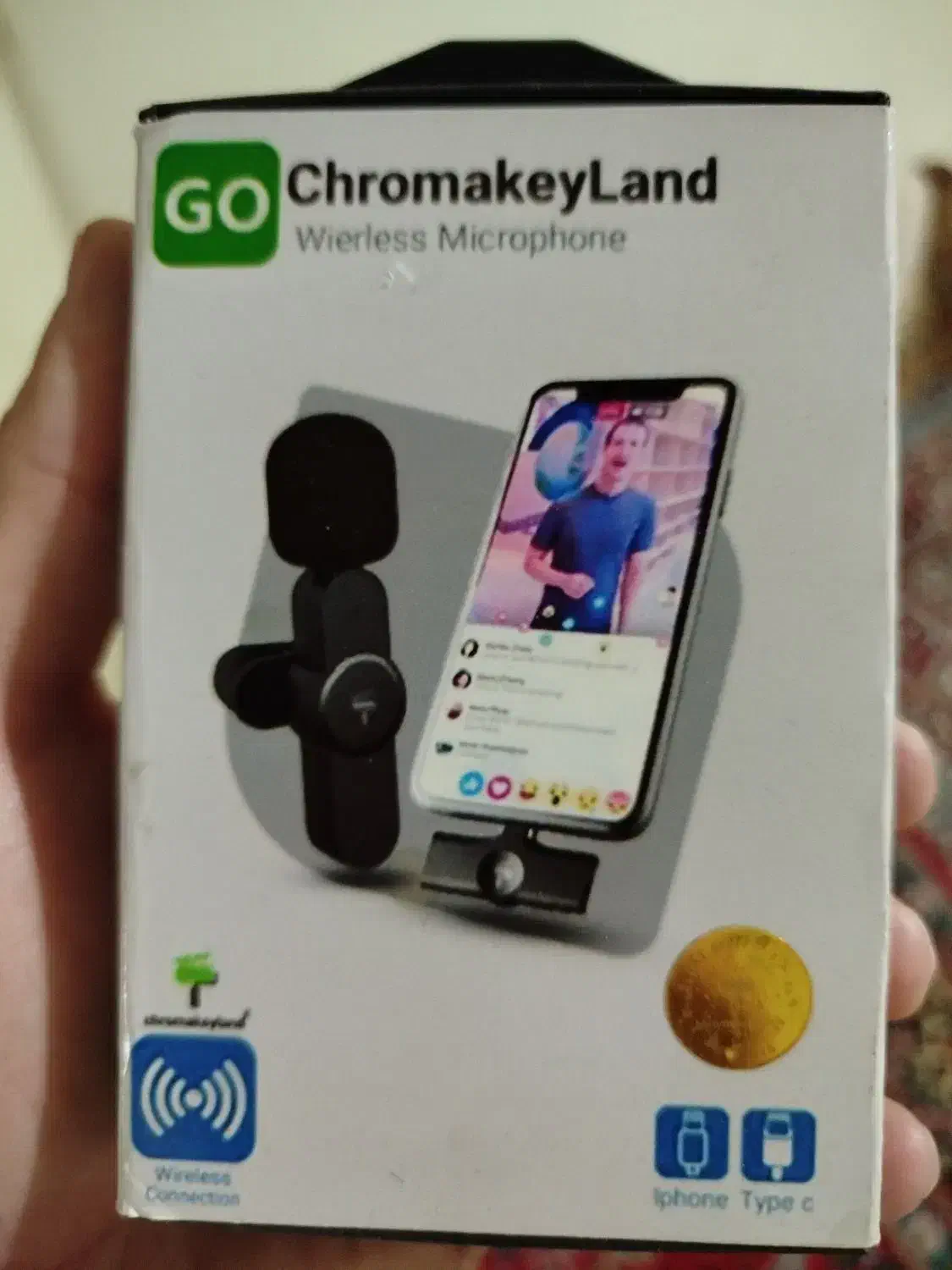 میکروفون یقه کروماکی لند برند گو|لوازم جانبی موبایل و تبلت|قم, نیروگاه|دیوار