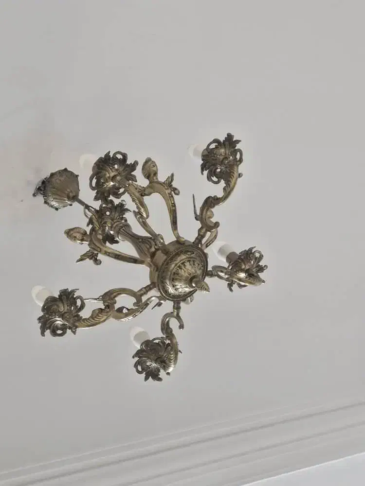 لوستر برنجی فرشته|لوستر و چراغ آویز|ری, شهادت|دیوار