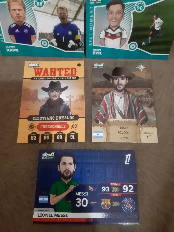 ۳ کارت کیمدی کمیباب رونالدو و مسی ۲۰۲۶|اسباب‌‌بازی|بندر ماهشهر, |دیوار