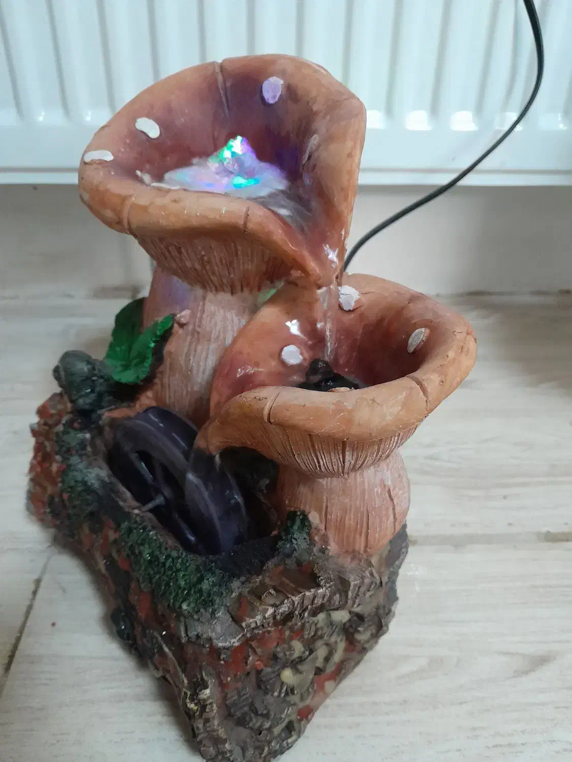 آبنما مینیاتوری با رقص نور|صنایع دستی و سایر لوازم تزئینی|خرمدره, |دیوار