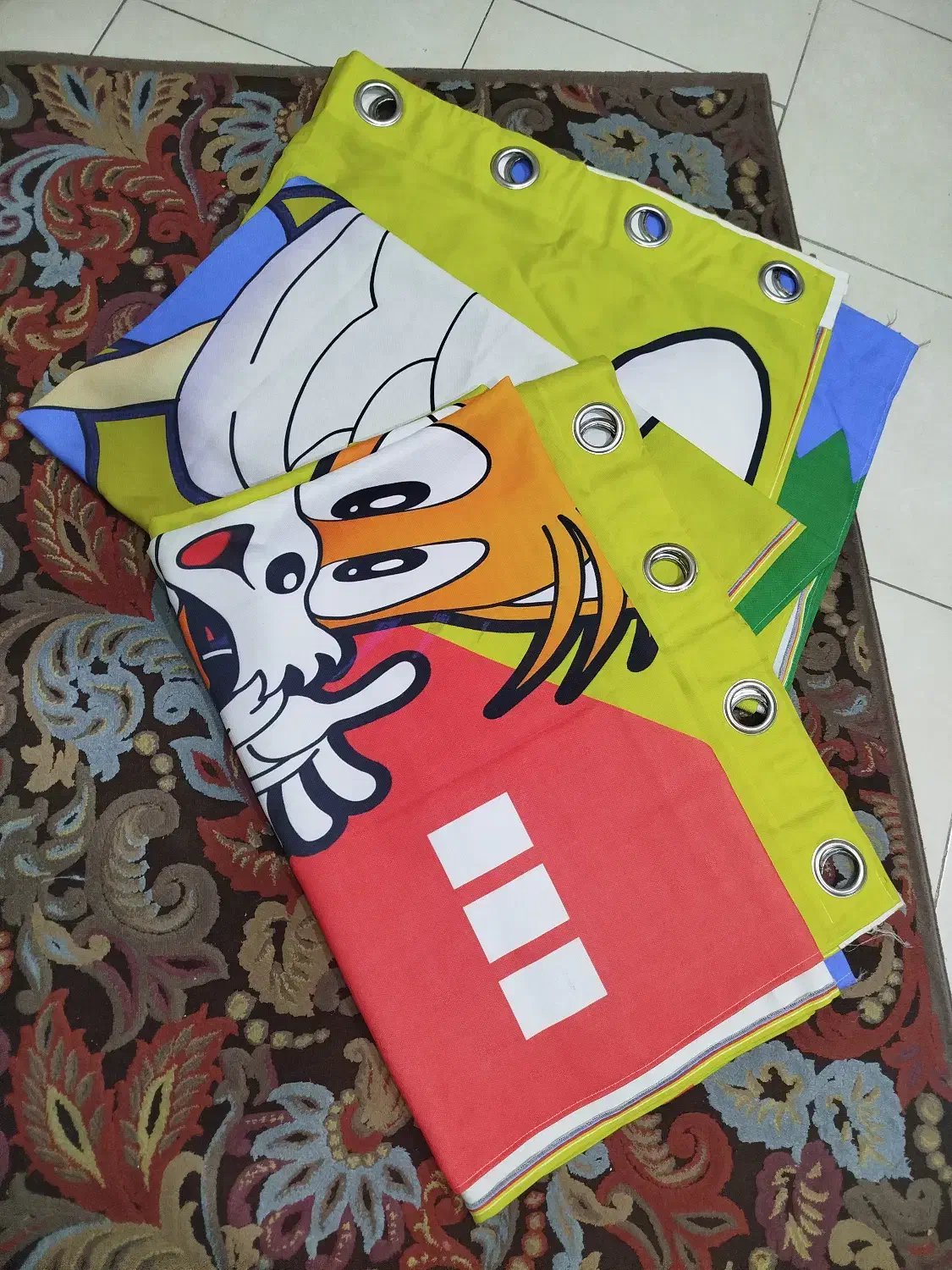 پرده دو تیکه|پرده، رانر، رومیزی|اسلام‌شهر, شهرک واوان|دیوار