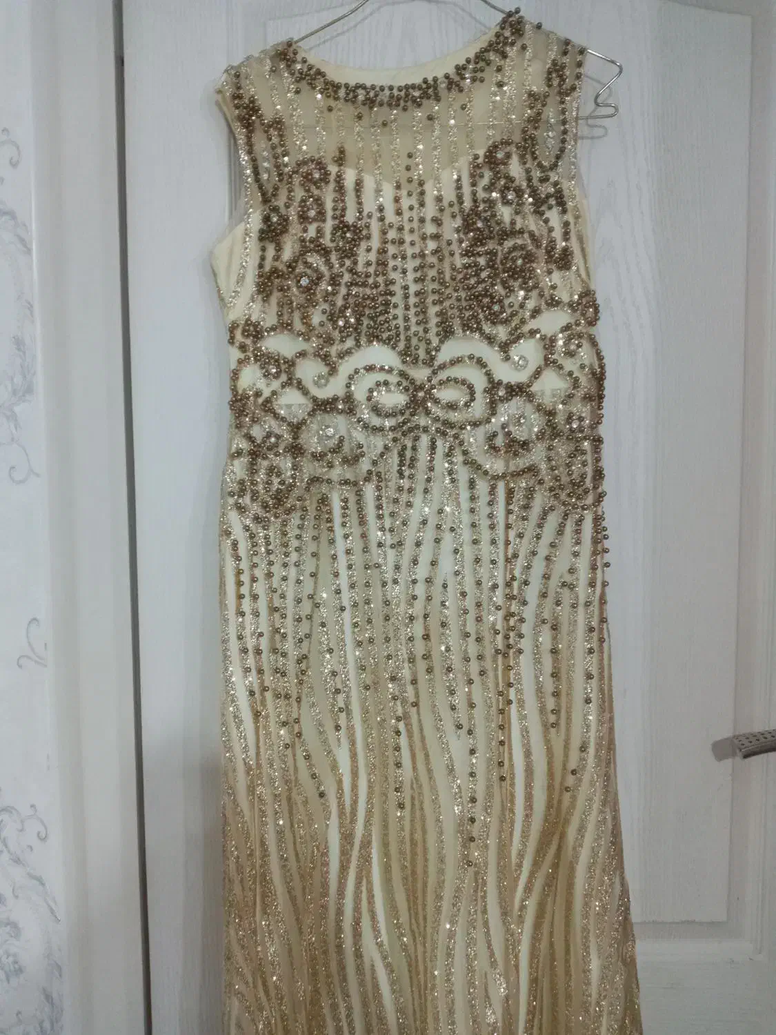 لباس مجلسی شاین طلایی نو|لباس|ری, ظهیرآباد|دیوار