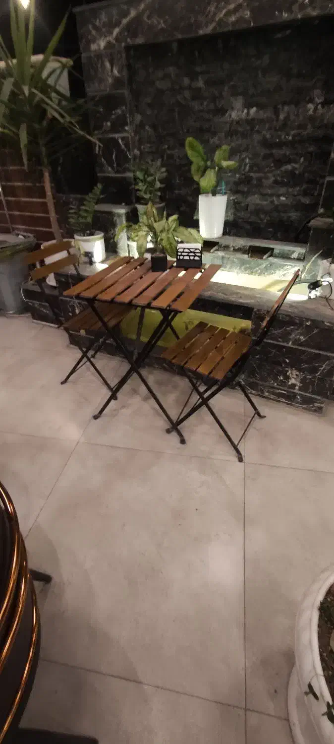 یک سری وسایل کافه میز و صندای گل خامه زن|کافیشاپ و رستوران|کرمانشاه, |دیوار