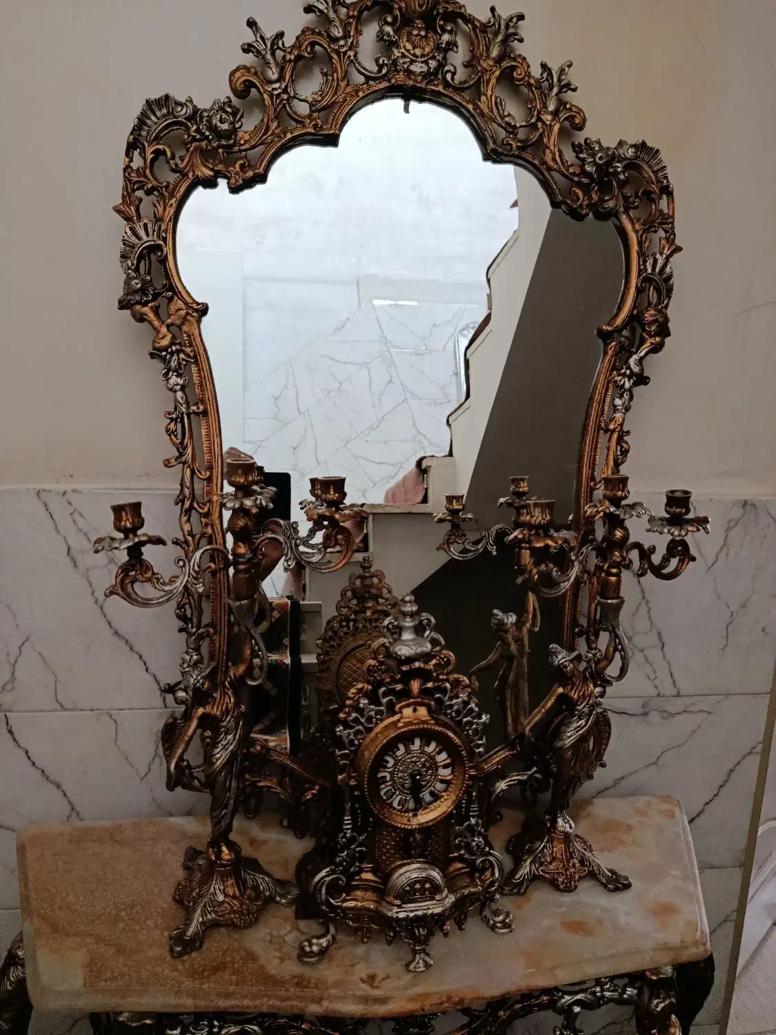 آینه وشمعدان|صنایع دستی و سایر لوازم تزئینی|شهریار, شهرک بهاران (ویره)|دیوار