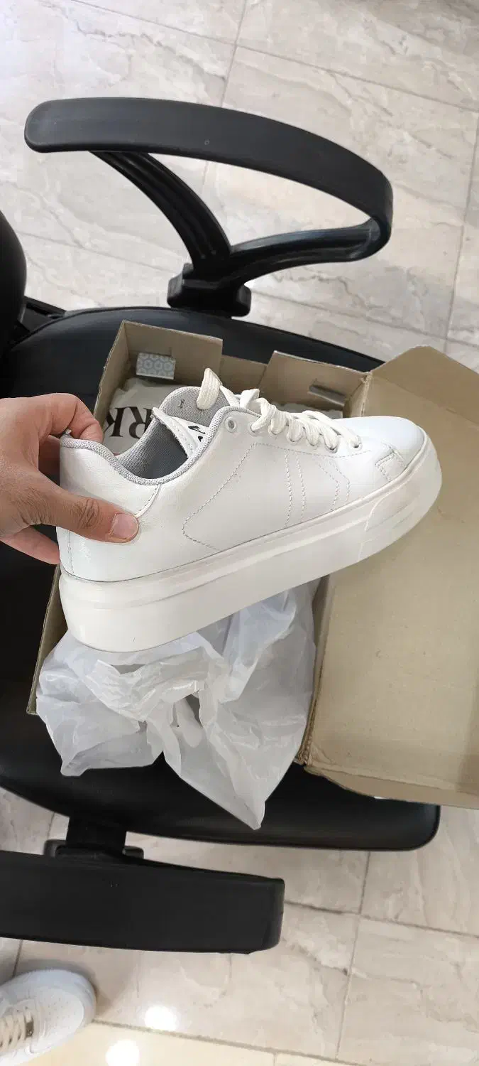 کفش ونس سفید مردانه در حد نو|کیف، کفش، کمربند|کرمانشاه, |دیوار